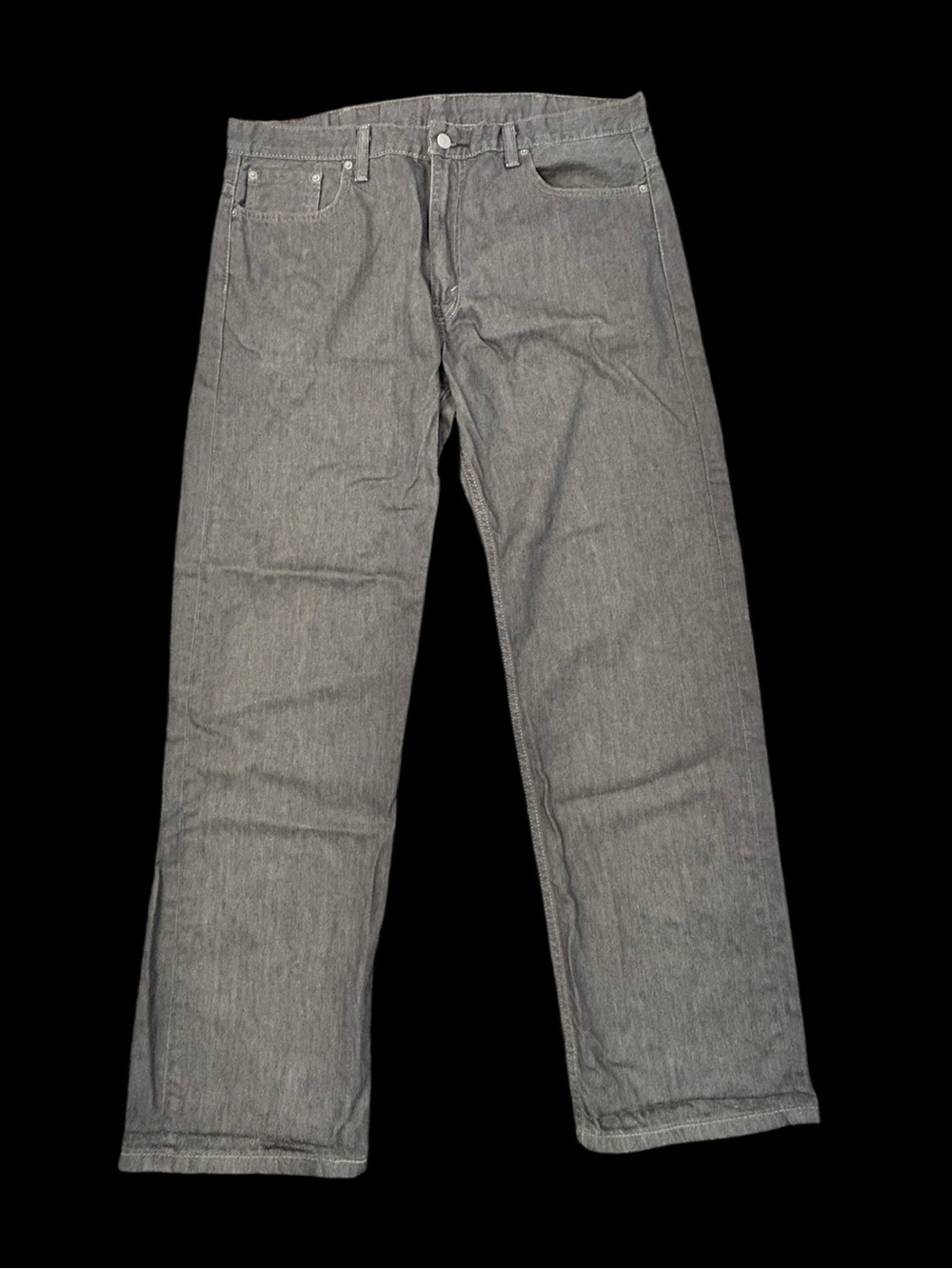 Levi’s 569 Jeans Gray Men’s 38x33 Relaxed Fit Straight Leg Casual Denim